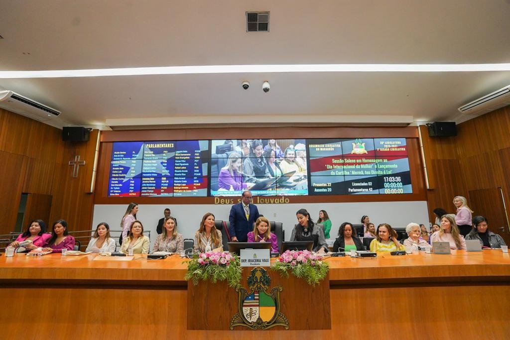 Sessão solene marca homenagem ao Dia Internacional da Mulher na Assembleia Legislativa do Maranhão