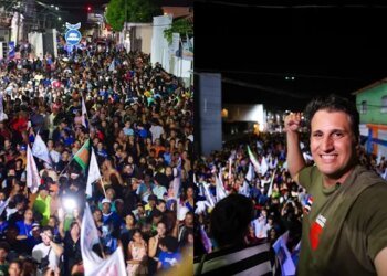 São Bento – Mar de gente recebe Orleans Brandão, que garante requalificação da malha viária de toda a Baixada Maranhense